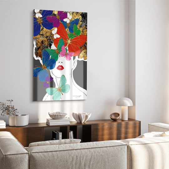 Empire Art Direct 48" x 32" Blindfolded Frameless Free Floating Printed Tempered Glass Wall Art